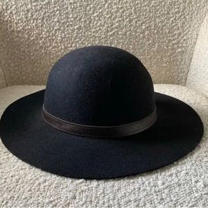 Two Black Hats- both O/S- 100% Wool